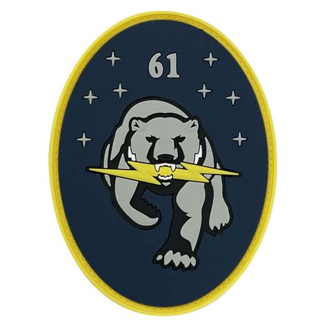 U S Space Force Pvc Patch 61st Communications Squadron With Hook