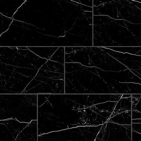 Corso Italia Sample Impero Black 6 In X 6 In Marble Look Porcelain