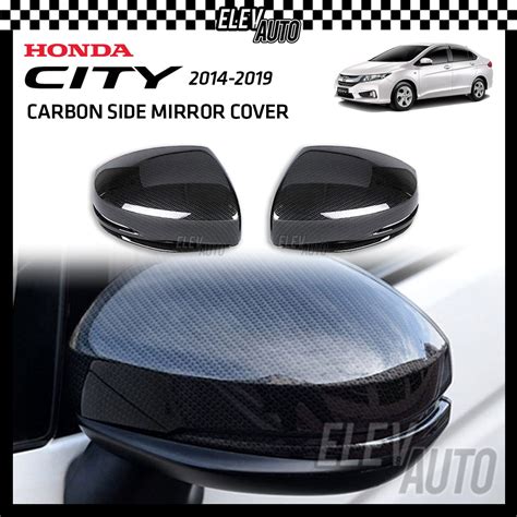 Honda City GM6 2014 2020 Carbon Fiber Side Mirror Cover Trim