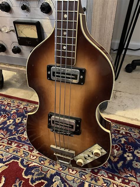 Hofner 5001 Violin Bass 1970s Sunburst Reverb