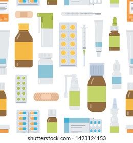 Healthcare Medications Different Forms Set Vector Stock Vector Royalty