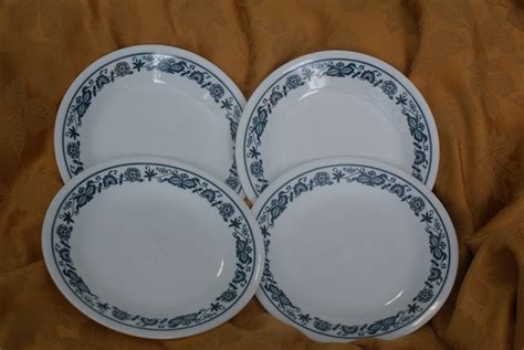 Corelle Old Town Blue Blue Onion Pattern Bread Plates Etsy Blue