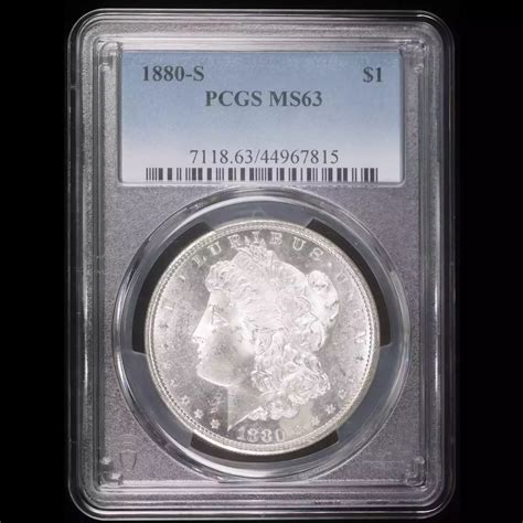 1880 S Morgan Silver Dollar PCGS MS 63 Hertel S Coins Inc