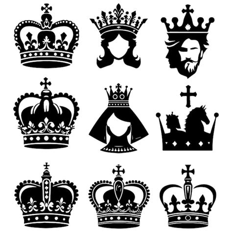 Crown Queen King Vectors And Illustrations For Free Download Freepik