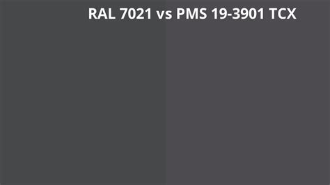 Ral 7021 Vs Pms 19 3901 Tcx Ral Colour Chart Uk