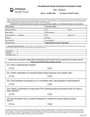 Fillable Online 2024 MEDICARE PRIOR AUTHORIZATION REQUEST FORM Fax