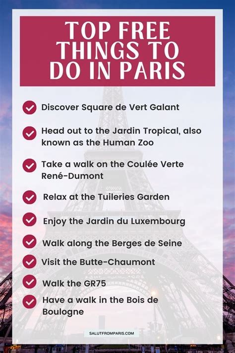 59 Free Fun Things To Do In Paris Artofit