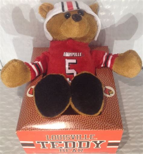 Louisville Cardinals Football Licensed Teddy Bridgewater Plush Teddy