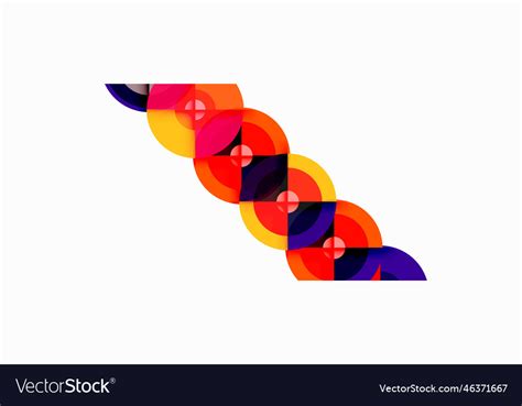 Circle Trendy Minimal Geometric Abstract Vector Image