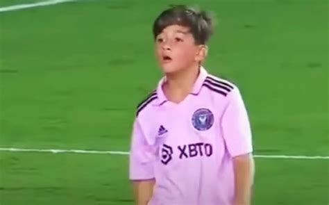 De tal palo tal astilla así pateó los tiros de esquina Thiago Messi