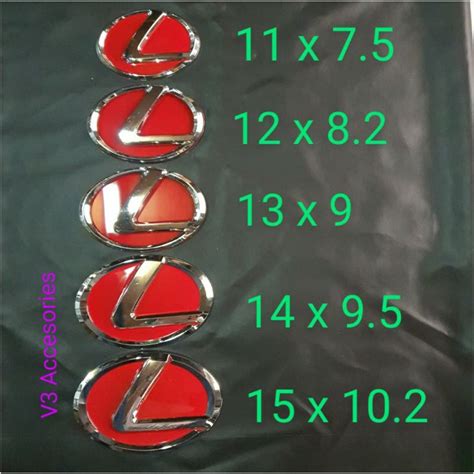 Jual Emblem Logo Lexus Merah Chrome Shopee Indonesia