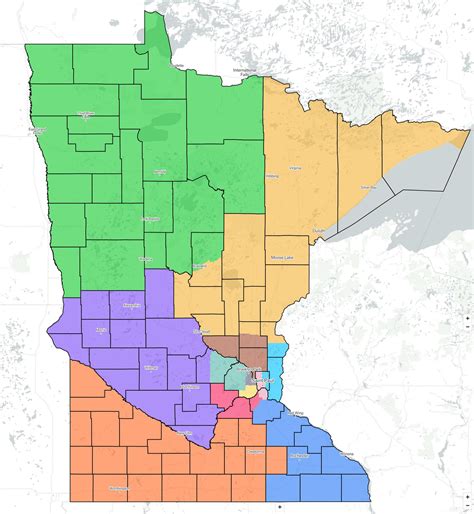 States in 12 Equally Populated Districts (#21-- Minnesota) [OC] : r/MapPorn