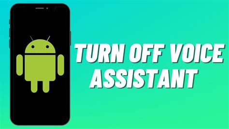 How To Turn Off Voice Assistant On Android Youtube