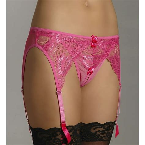 Womens Shirley Of Hollywood 20412 Classic Lace Garter Belt Passion