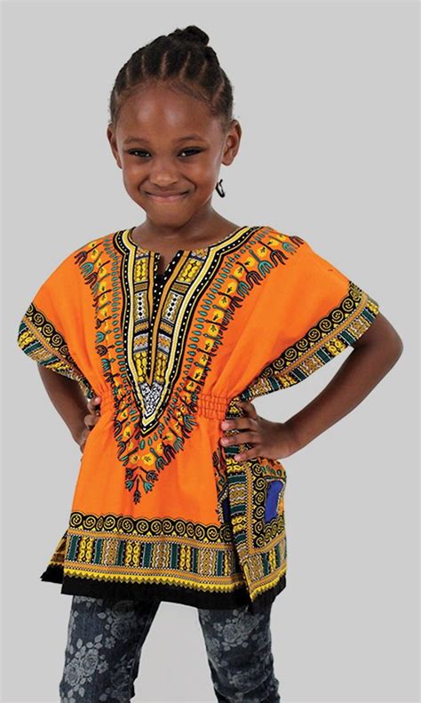 Traditional Print Elastic Child Dashiki African Print Clothing