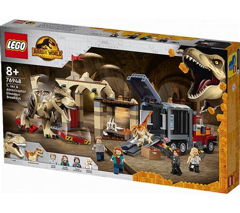 76948 L Évasion Du T rex Et De L Atrociraptor Jurassic World Jeux