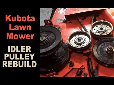 Kubota Mower Deck Belt Replacement And Idler Pulley Rebuild T