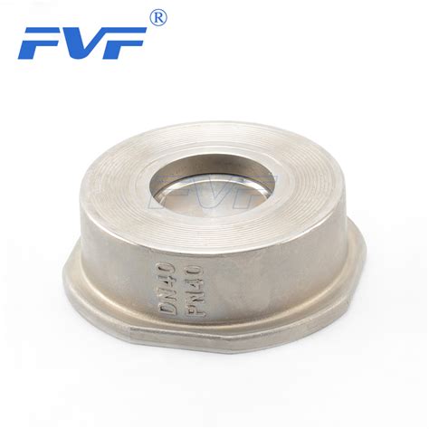 Stainless Steel Single Disc Spring Loaded Wafer No Return Check Valve