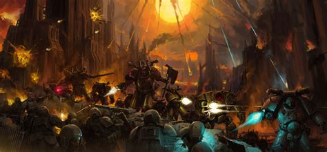 Warhammer 40k Fanart Chaos Assault By Miguel Iglesias R