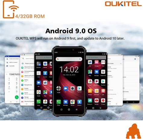 OUKITEL WP5 Unlocked Rugged Smartphones Android 10 Version 8000mAh