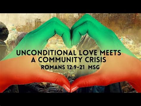 Rev Dr Mark Barclay Unconditional Love Meets A Community Crisis