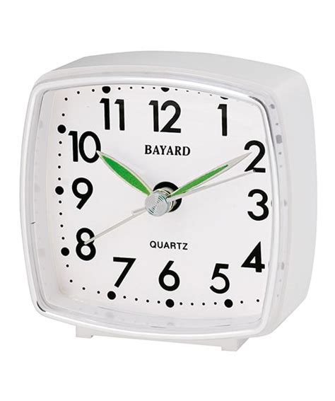 RÉVEIL SILENCIEUX BAYARD BLANC TF68 2 Conteenium