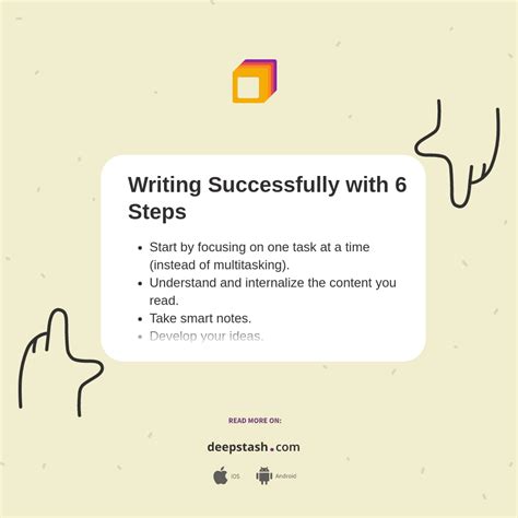 Writing Successfully With 6 Steps Deepstash