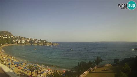 Cámara en vivo en Roses Costa Brava Platja de l Almadrava Webcam Galore