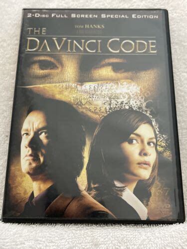 The Da Vinci Code Full Screen Two Disc Special Edition DVDs Pre