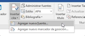 Crear Una Bibliograf A Citas Y Referencias Word