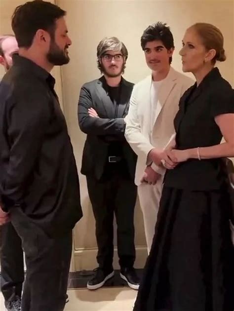 Celine Dion makes rare public appearance with sons at concert as artist