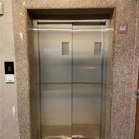 Stainless Steel Glass Door Passenger Elevator Max Persons 6 Persons