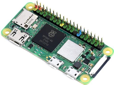 Raspberry Pi Zero W Con Cabezal De Pin Colorido Presoldado Cinco