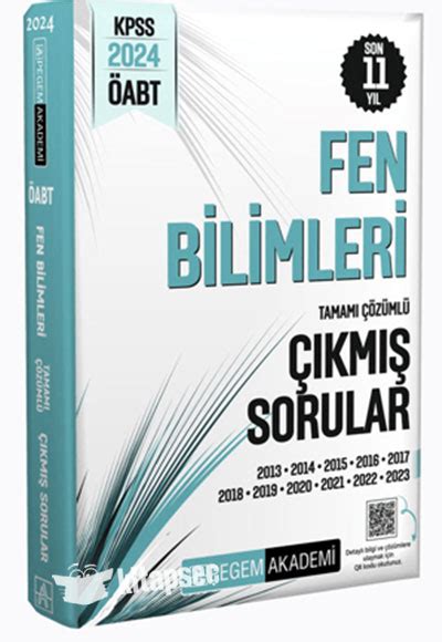 2024 KPSS ÖABT Fen Bilimleri Tamamı Çözümlü Çıkmış Sorular Pegem