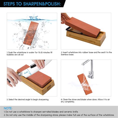 Knife Sharpening Stone SHAN ZU Professional Knife Sharpener 400 1000