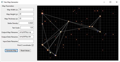 2d Star Map Generation Algorithm Map