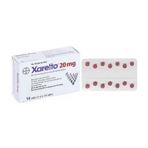 Xarelto Rivaroxaban Tablet Strength 20 Mg 14 Tablets At Rs 1096