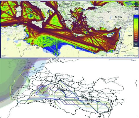 Top Density Of Marine Traffic Lanes In The Mediterranean Credit Live