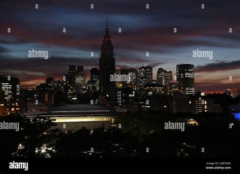 August Japan Tokio Olympics Feature The Tokyo Skyline