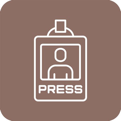 Press Pass Multicolor Round Corner Line Inverted Icon 9241506 Vector Art At Vecteezy