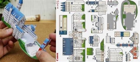 Neuschwanstein Castle In Germany A Miniature Paper Model By Hanae