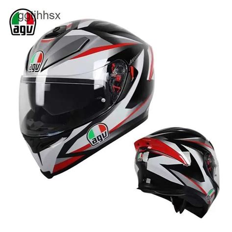 Agv K S Full Face Motocross Helmet Anti Mist Dual Lens Tornado Design