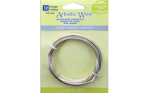 Artistic Wire 12Ga Tarnish Resistant Silver 10ft 1 Ralphs