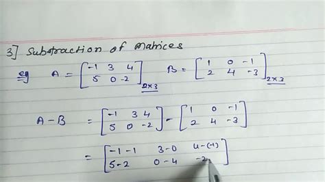 Matrices Addition Subtraction And Scalar Multiplication Of Matrices