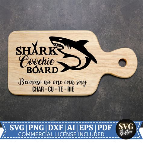 Charcuterie Svg Shark Coochie Board Svg Charcuterie Board Etsy