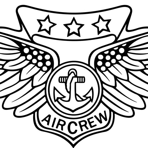 Navy Combat Air Crew Insignia Vector File SVG Engraving Di Inspire