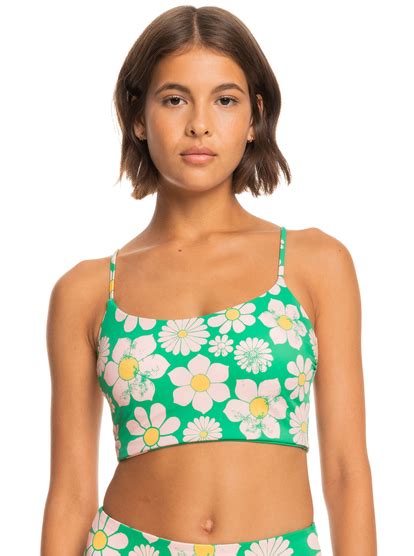 Pop Surf Reversible Tank Bralette Bikini Top Roxy