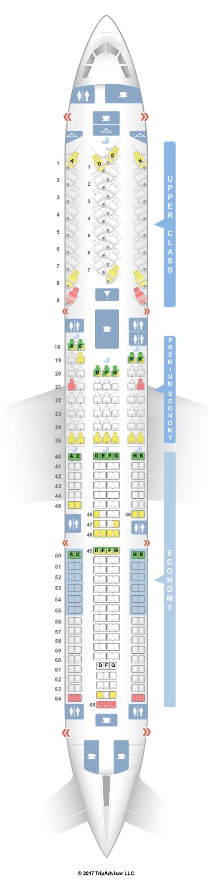 SeatGuru Seat Map Virgin Atlantic Airbus A330 300 333