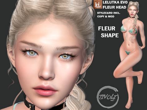 Second Life Marketplace Tivoli Inc Lelutka Fleur Shape Fleur Head