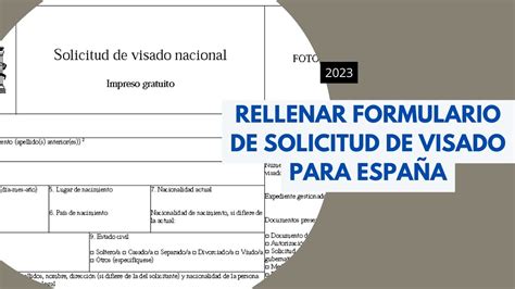 Cómo Rellenar Formulario De SOLICITUD DE VISADO Para VIAJAR A ESPAÑA